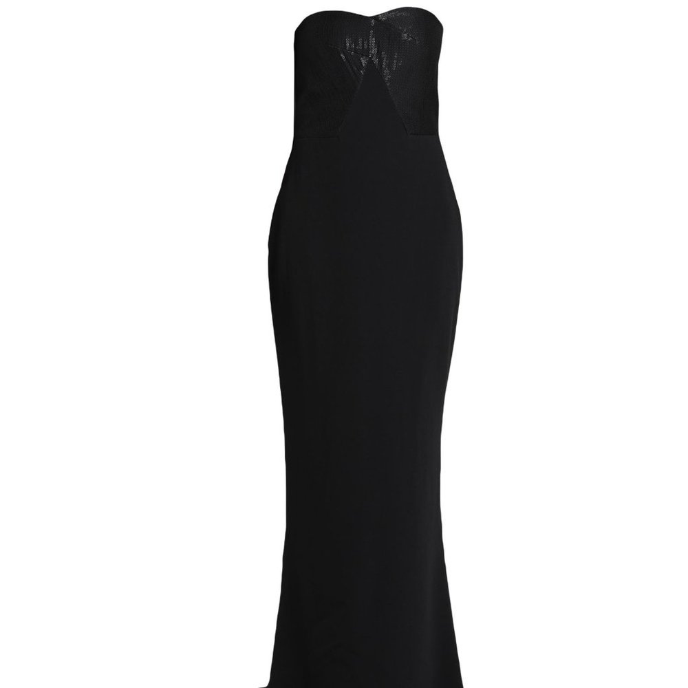 STELLA McCARTNEY MADE IN ITALY Long evening gown in black NEW WITH TAGS
